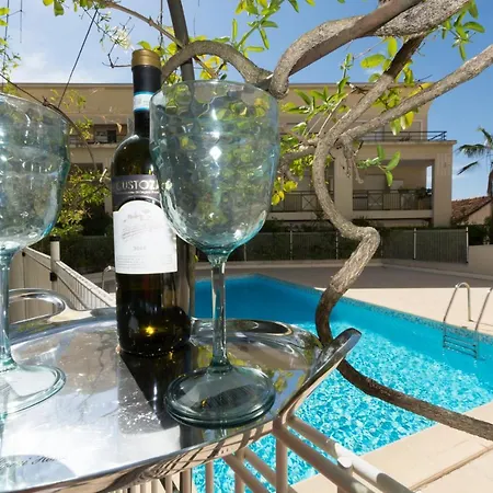 Terrace And Pool In Mandelieu